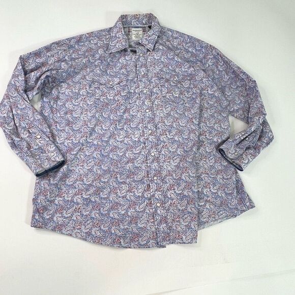 Panhandle Other - Panhandle Shirt Mens 2XL Multicolor Western Paisley Long Sleeve Button Up